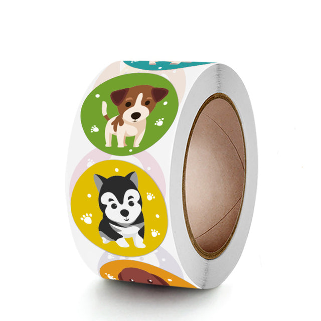 Round Cartoon Toys Animal stickers for kids