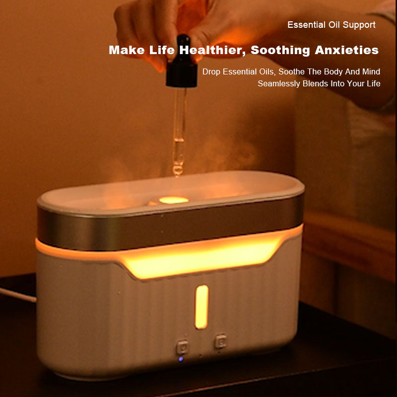 New Jellyfish Flame Humidifier Simulation Flame Aromatherapy Humidifier