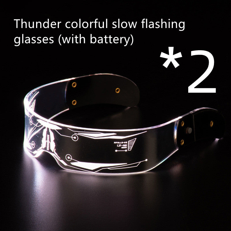 LED Luminous Glasses Party Bar Disco Punk Glasses Futuristic