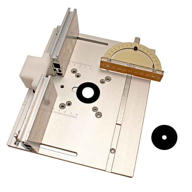 Aluminum Router Table Insert Plate W/Miter Gauge