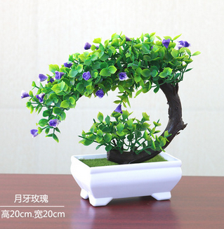 Artificial Plant Flower Home Decor Bonsai Tree Pot