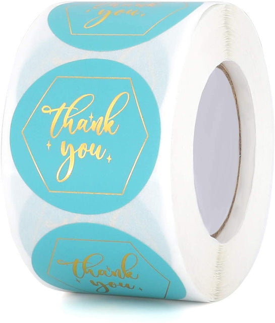 Colorful round sticker seal label paper roll