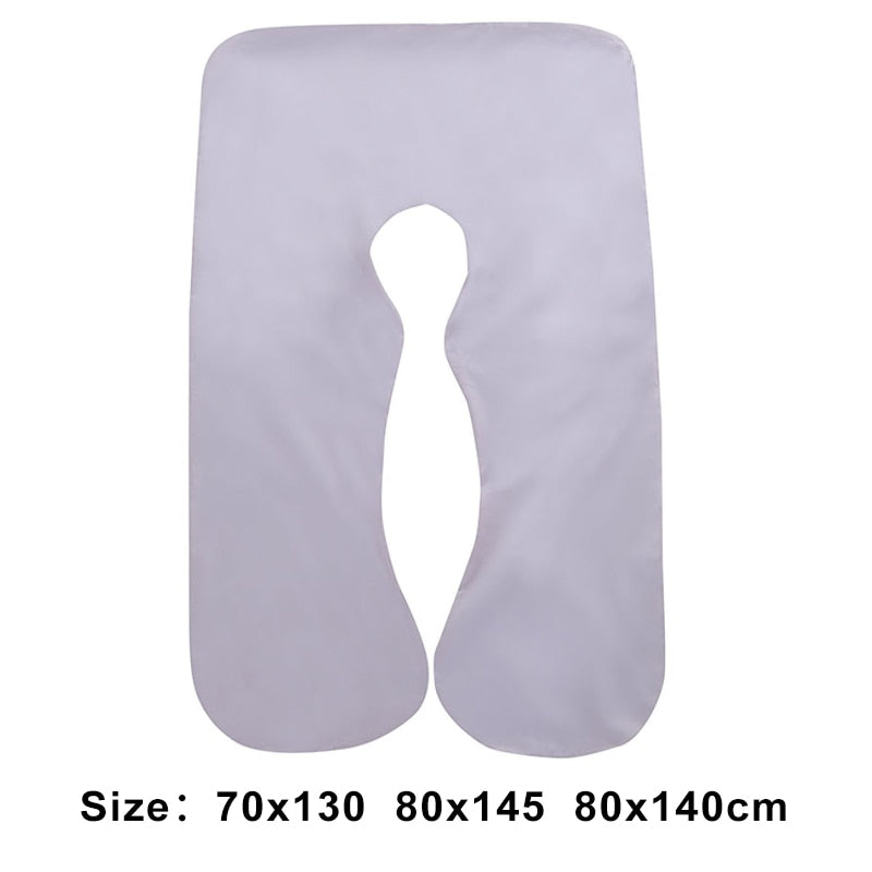 U-shape Pregnancy Pillow Case Cotton