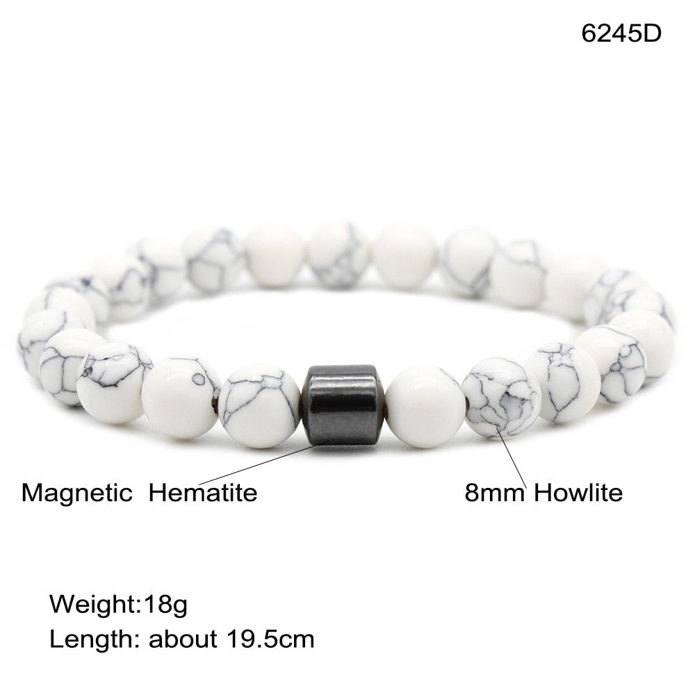 Natural Stone Beaded Bracelet Men
