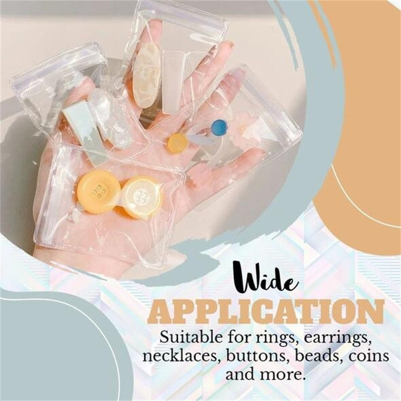 Transparent Jewelry Storage Book Set