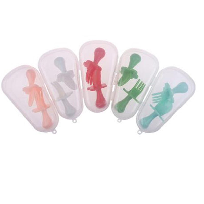 Baby Fork Spoon Set Newborn Feeding