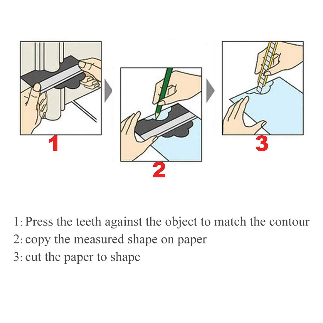 Contour Gauge Plastic Profile