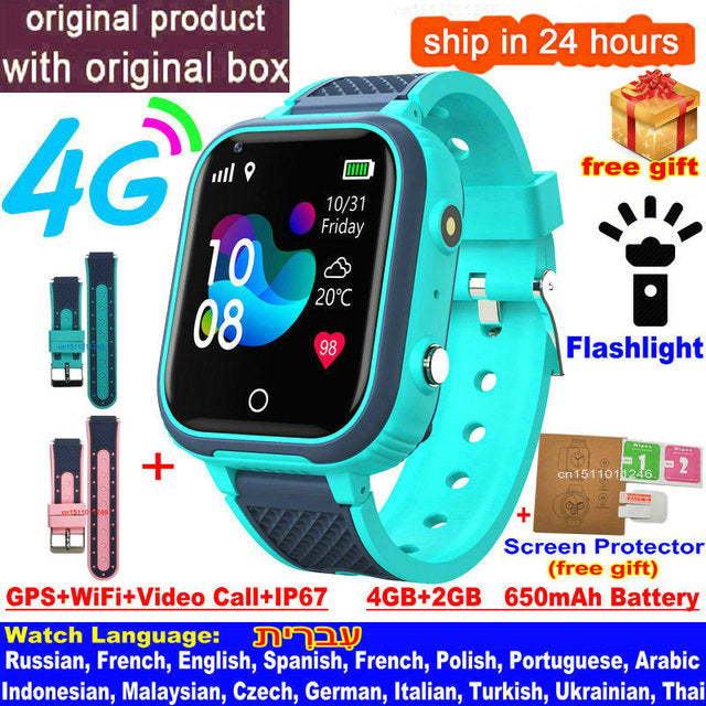 4G Smart Watch Kids GPS WIFI Video Call