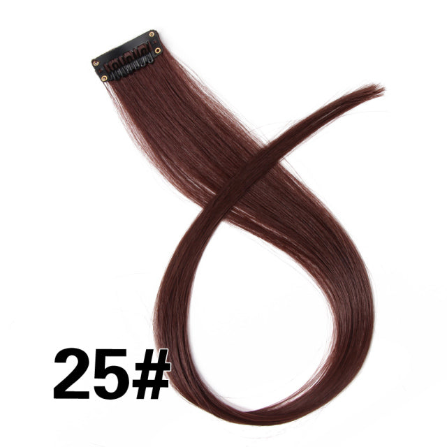 Synthetic Hair Extensions With Clips Heat Resistant