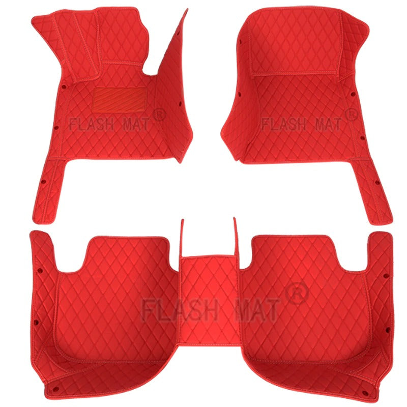 Leather Car Floor Mats Fit 98% car model foot Covers