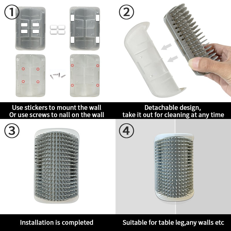 Massage Cat Comb Brush Rubs Pet Grooming