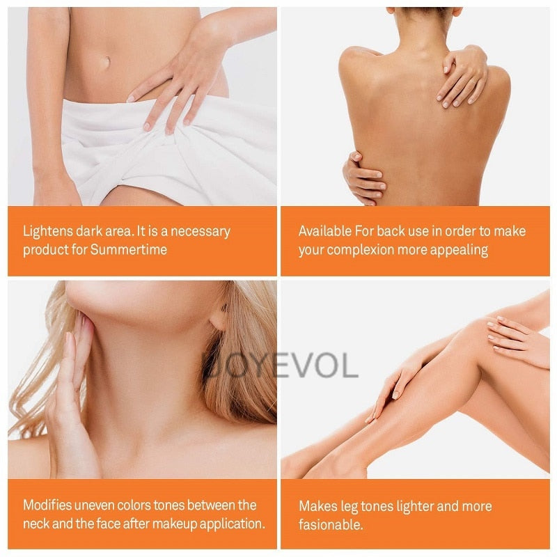 Whitening Cream for Sensitive Areas Dark Skin