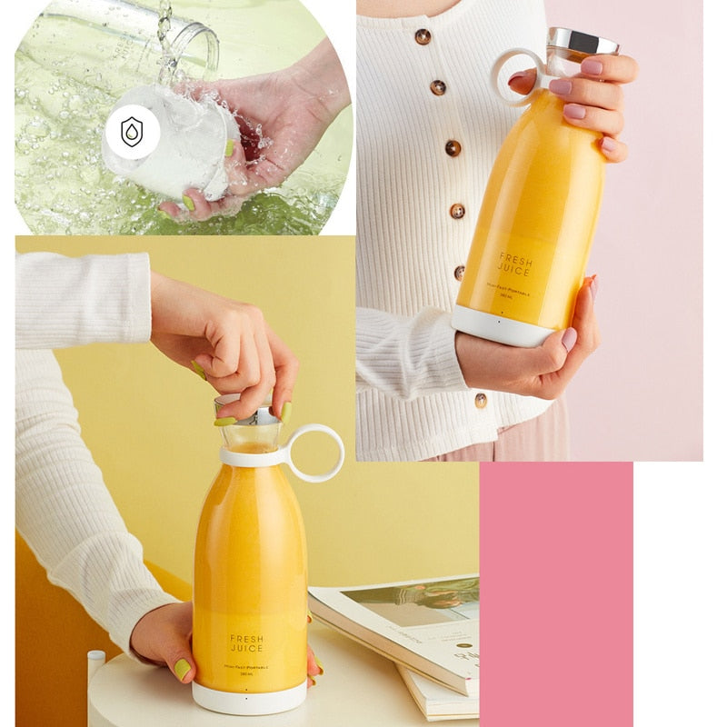 Portable electric mini citrus crusher