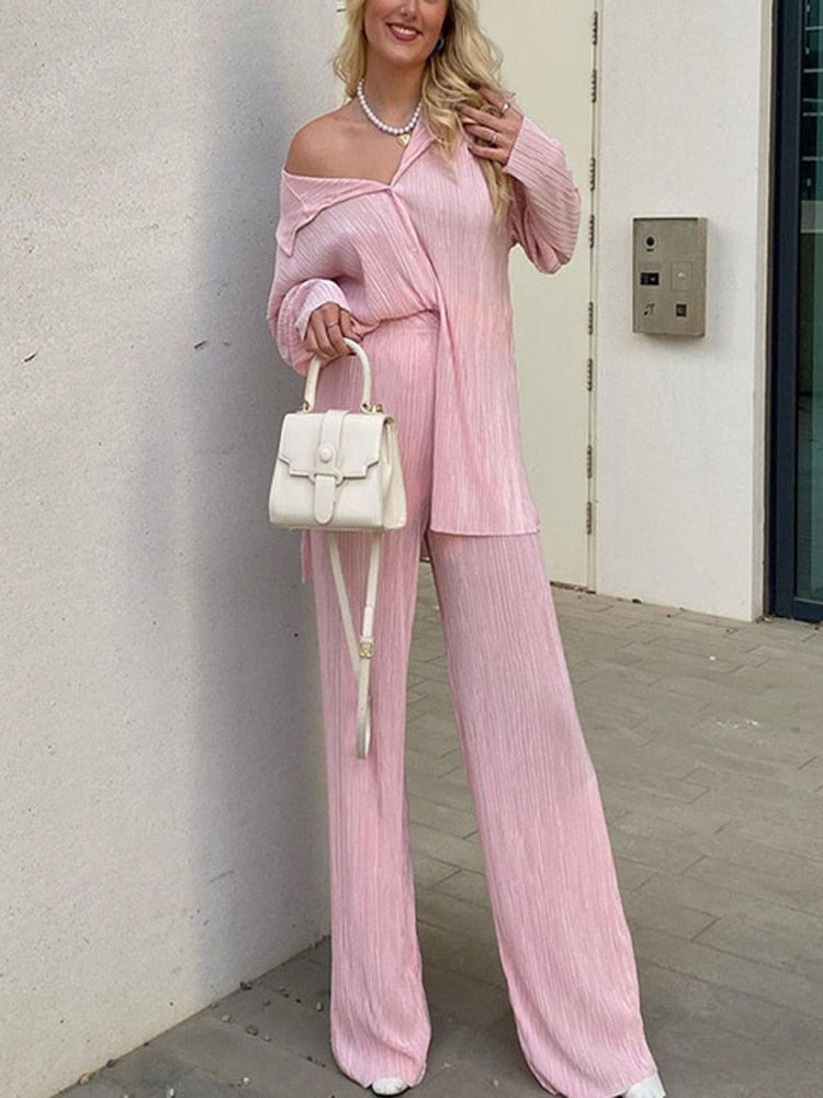 Tracksuit Two Piece Sets Loose Long Sleeve