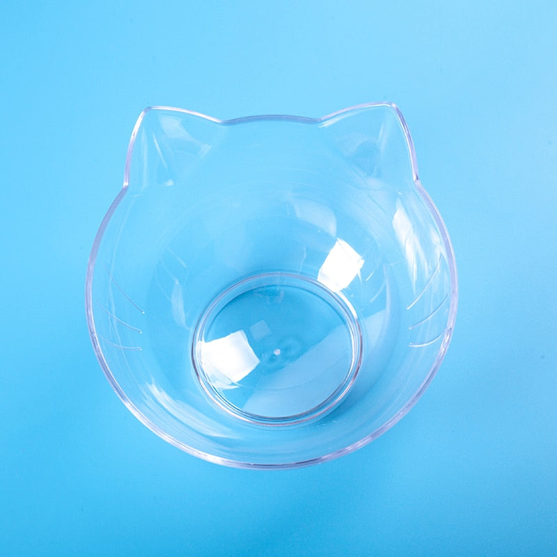 Explosive Cat Double Bowl Dog Bowl Transparent
