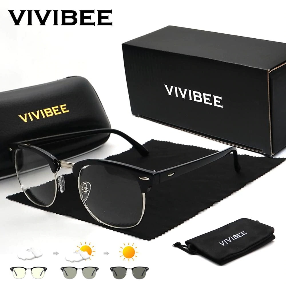 Classic Phochromic Lens Blocking Blue Light Glasses