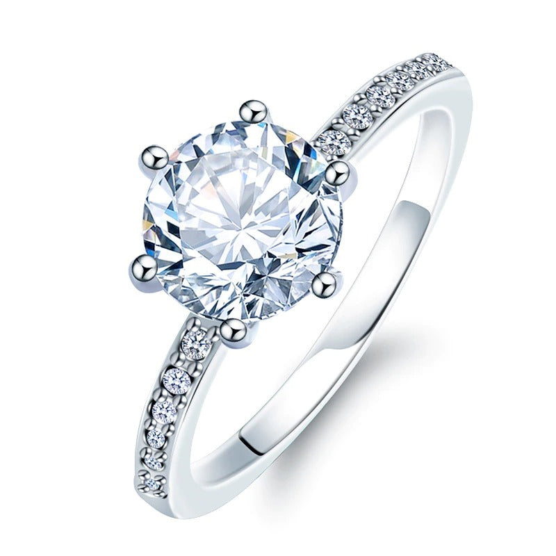 Fashion Luxury Crystal Engagement Ring