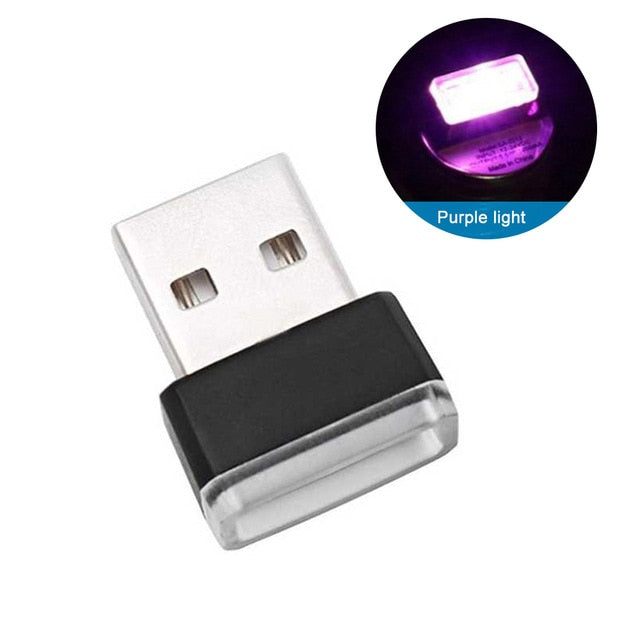 Mini USB Light LED Modeling Car Ambient Light