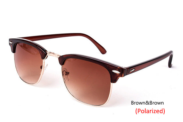 Polarized Semi-Rimless Sunglasses Classic