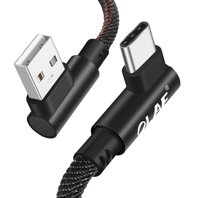 Type C 90 Degree Fast Charging Cable
