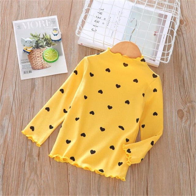Cotton Girls T-Shirt Long-sleeve Tops