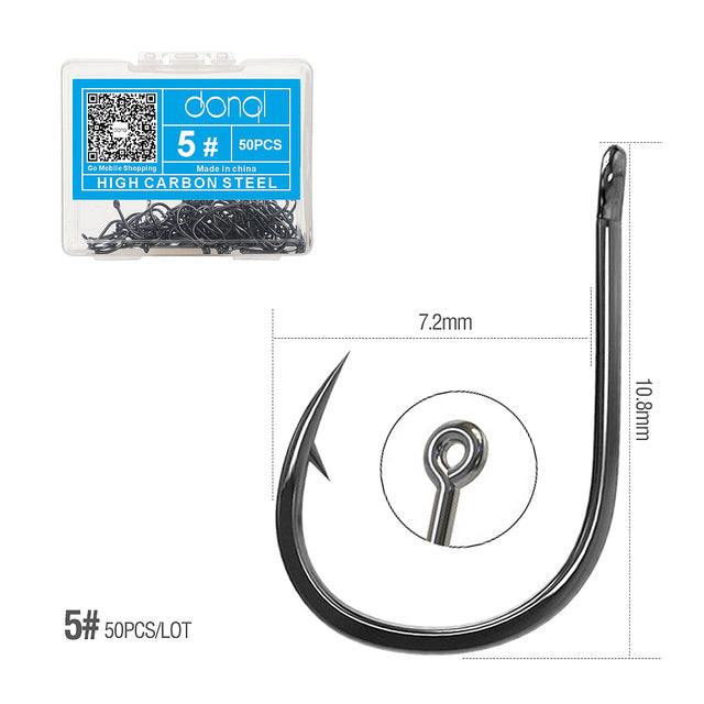 Fishing Hooks Set Single Circle