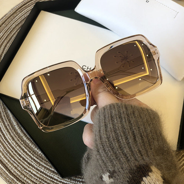 Vintage Oversize Square Sunglasses Gradient