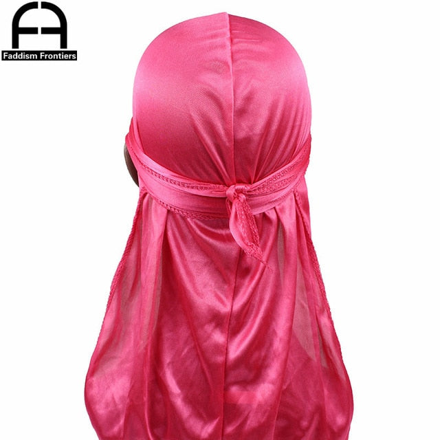 Unisex Women Men Silk Durag Turban