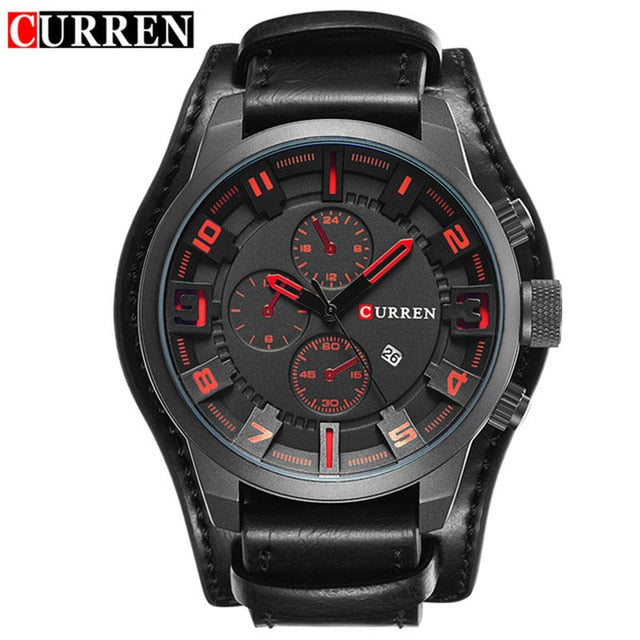 Army Military Quartz Mens Watches Top Brand Luxury Leather Men Watch