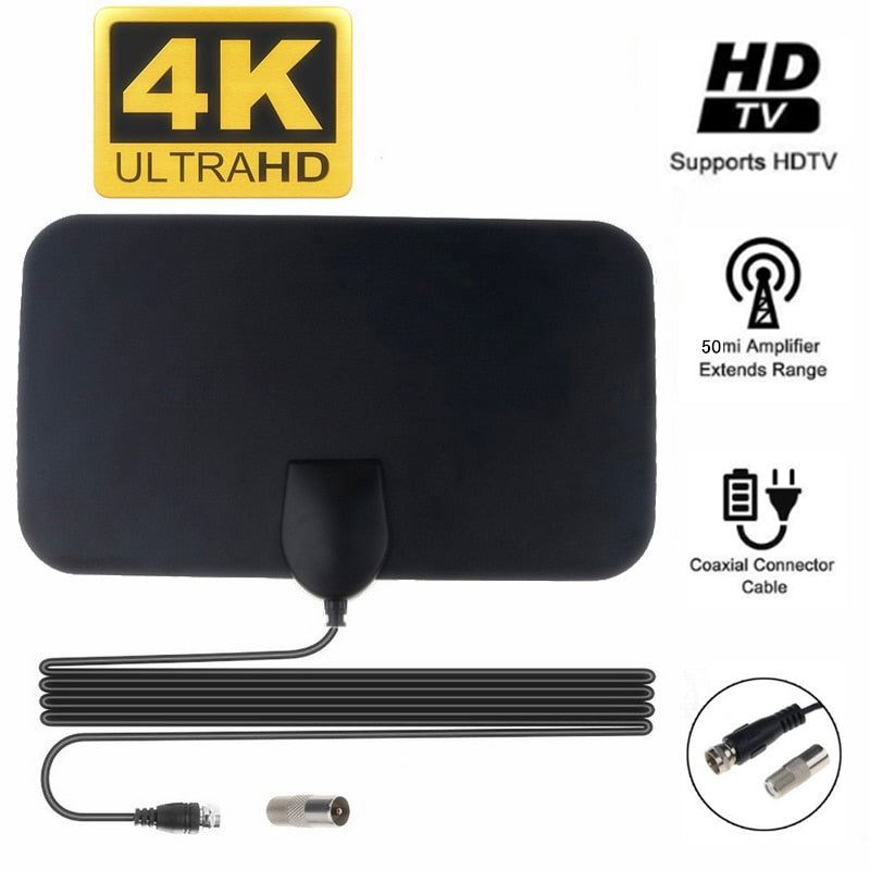 High Gain HD TV DTV Box Digital TV Antenna