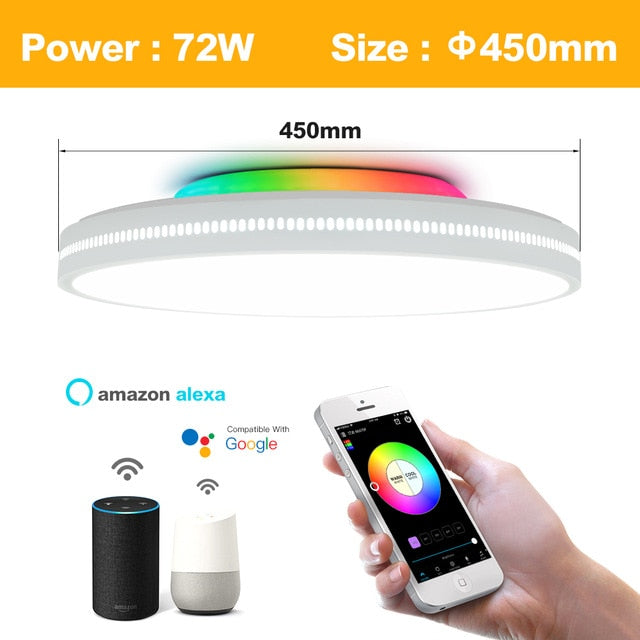 OFFDARKS Modern LED Smart Ceiling Light