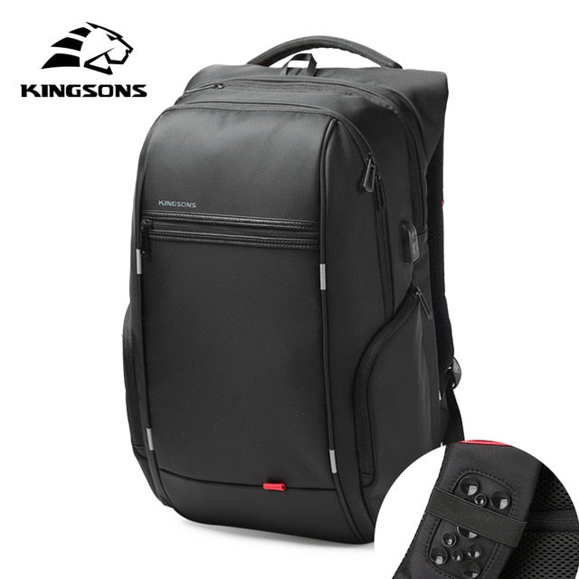 15"17" Laptop Backpack External USB Charge Computer Backpacks