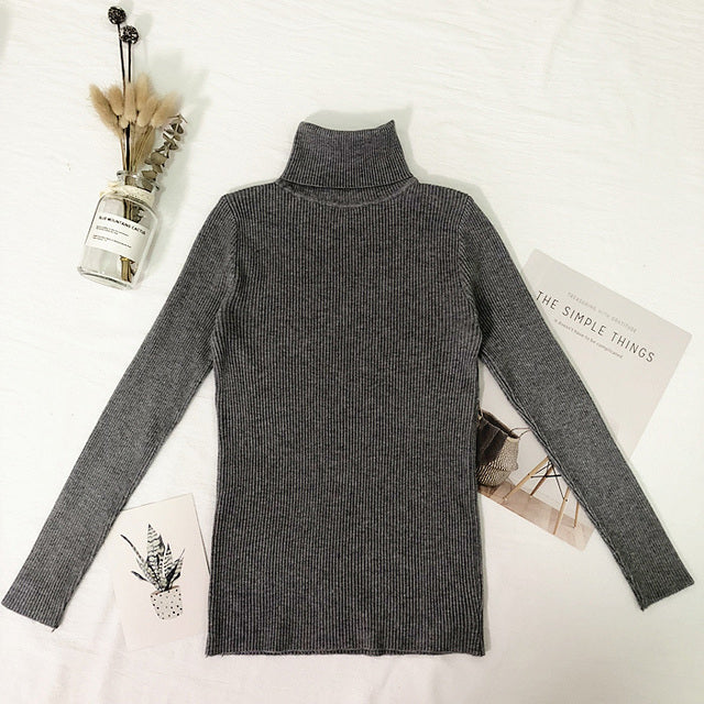 Womens Sweaters Winter Tops Turtleneck