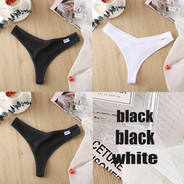 Women's Panties G-string Thong Cotton