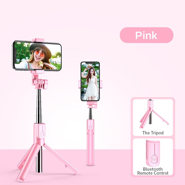 Wireless Bluetooth Selfie Stick with Led Ring Light