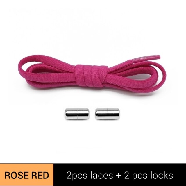 Metal Lock Elastic Shoelaces Lazy Laces