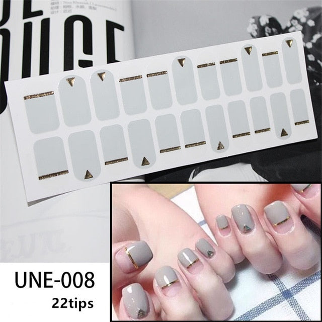 1 Sheet Glitter Series Powder Sequins Fashion Nail Art Stickers