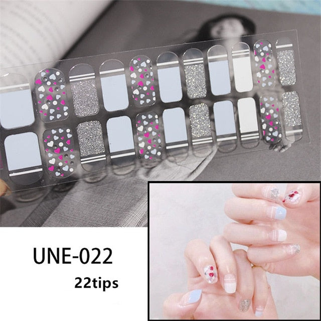 1 Sheet Glitter Series Powder Sequins Fashion Nail Art Stickers