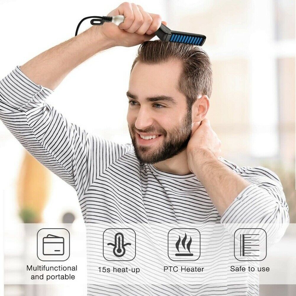 Men Hair Comb Quick Beard Straightener