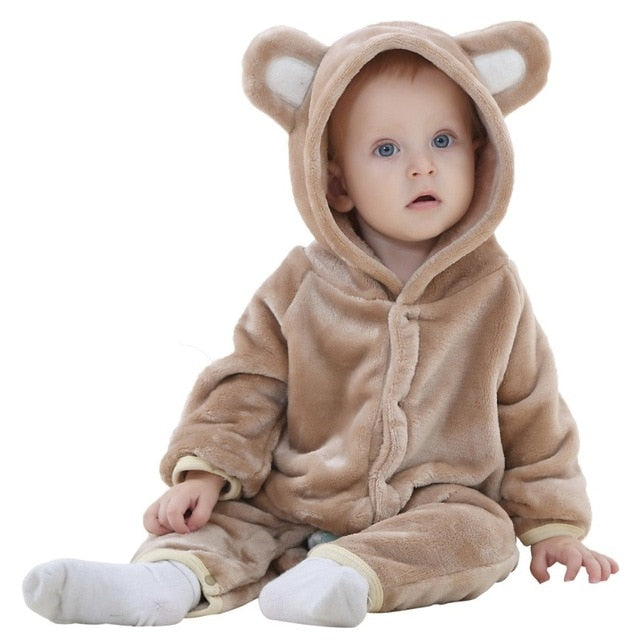 Baby Romper Newborn Hooded Infant Clothing