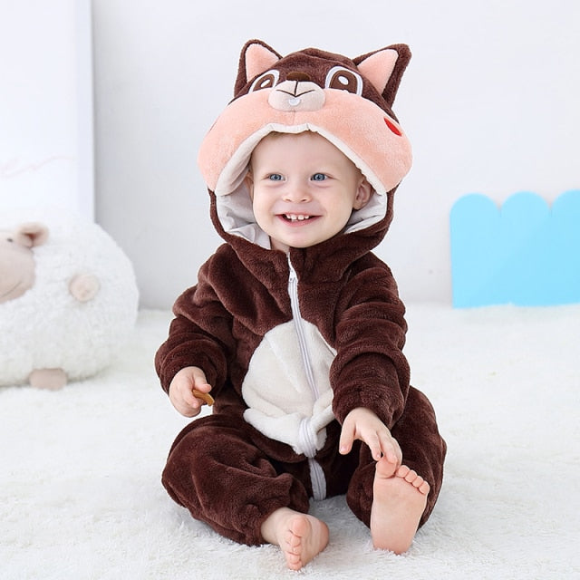 Baby Romper Newborn Hooded Infant Clothing