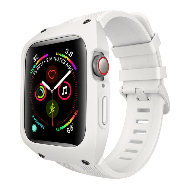Case with Silicone Strap for Apple Watch