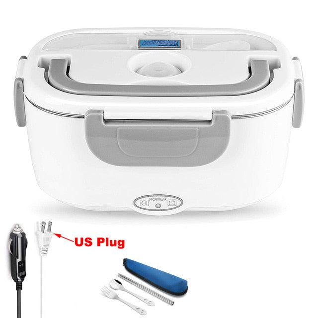 2 in 1 Electric Heating Lunch Box