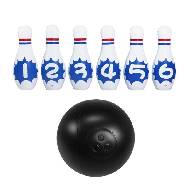 Novelty Place Giant Inflatable Bowling Set for Kids
