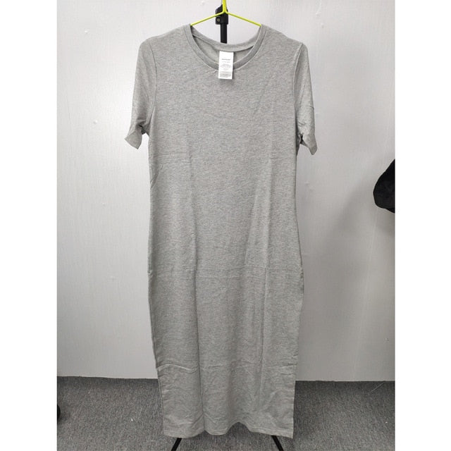 Maxi T Shirt Dress Women Winter Autumn