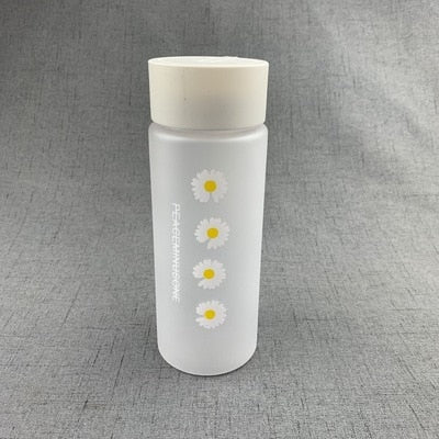 Small Daisy Transparent Plastic Water Bottles