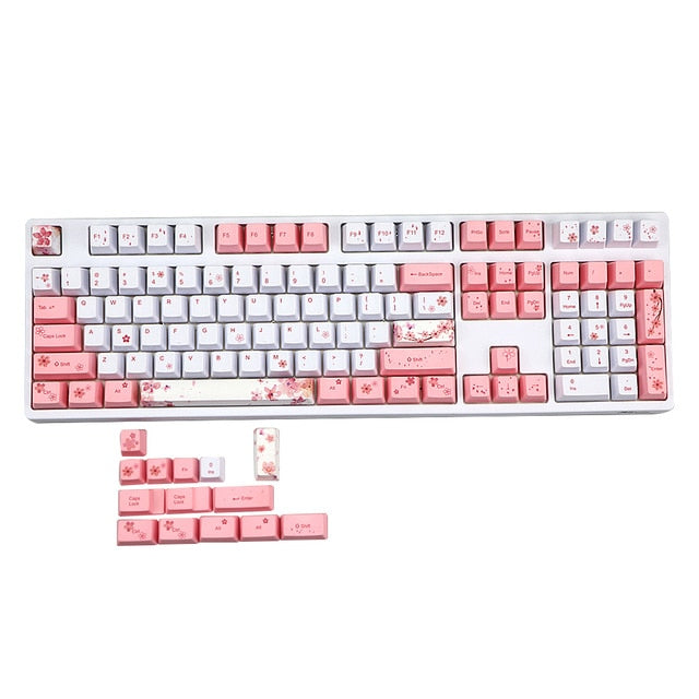 PBT keyboard Sakura Keycap