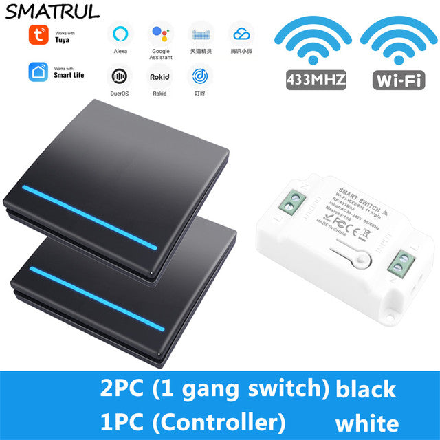 Tuya Wall Smart APP WiFi Switch Light Wireless