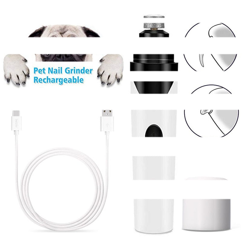 Electric Pet Nail Grinder Pet Paws Trimmer