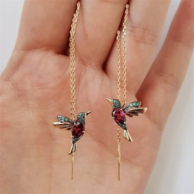 Little Bird Drop Long Hanging Earringst